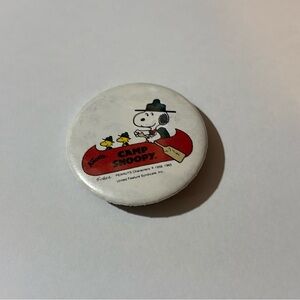 Vintage 1958 Snoopy Peanuts Knott Berry Farms Camp Days Pinback Button